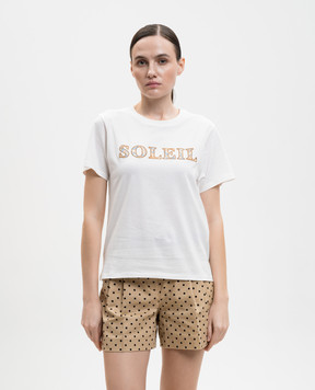 Max Mara Weekend Белая футболка BORA с нашивкой WKDBORA