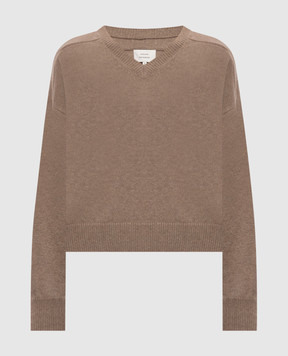Loulou de Saison Коричневий пуловер ANZOR з кашеміру ANZORLDS