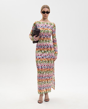 Missoni Сукня з відкритою спиною у візерунок MS25SQ14BJ00QL