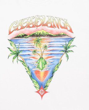 Casablanca Детская белая футболка Innocence Triangle KSP26JTS03801EXBC