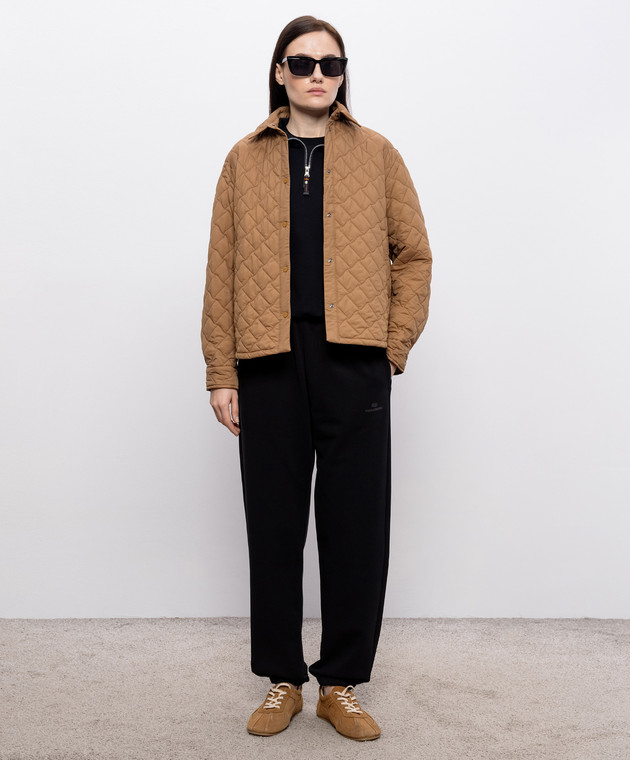 Parajumpers Черная футболка Sabella с патчем логотипа 26SPWTSER33 изображение 2