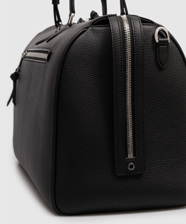 Dolce&Gabbana Черная кожаная дорожная сумка Vittoria BM2613A0370 изображение 4
