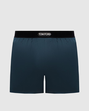 Tom Ford Сині труси-боксери із шовку T4LE41010