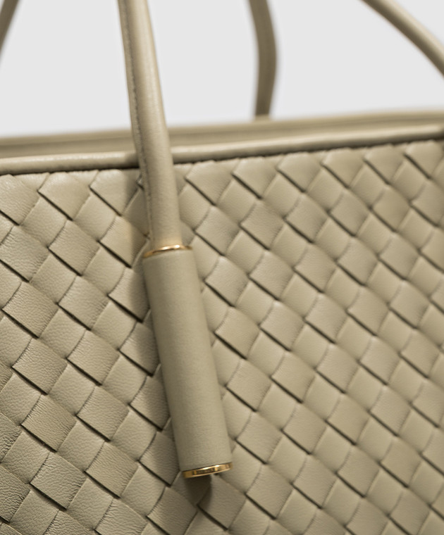 Bottega Veneta Зелена шкіряна сумка-тоут Barbara 875932V5KD0 зображення 4