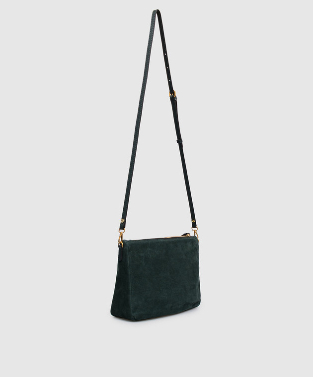 Gianni Chiarini Зеленая замшевая сумка Nora BS10225CMPL изображение 3