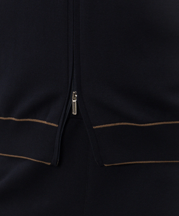 Bertolo Cashmere Синий спортивный костюм с логотипом 9026330025859026340025 изображение 4