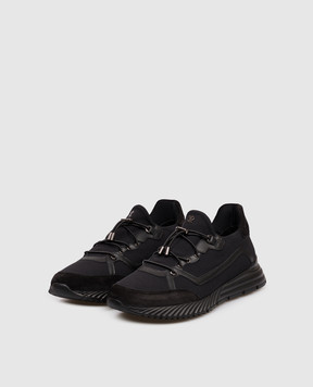 Stefano Ricci Черные комбинированные кроссовки UV689G2402TSDPWY