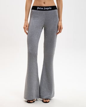 Palm Angels s Сірі штани кльош Soiree в паєтки PWHG021G23KNI001