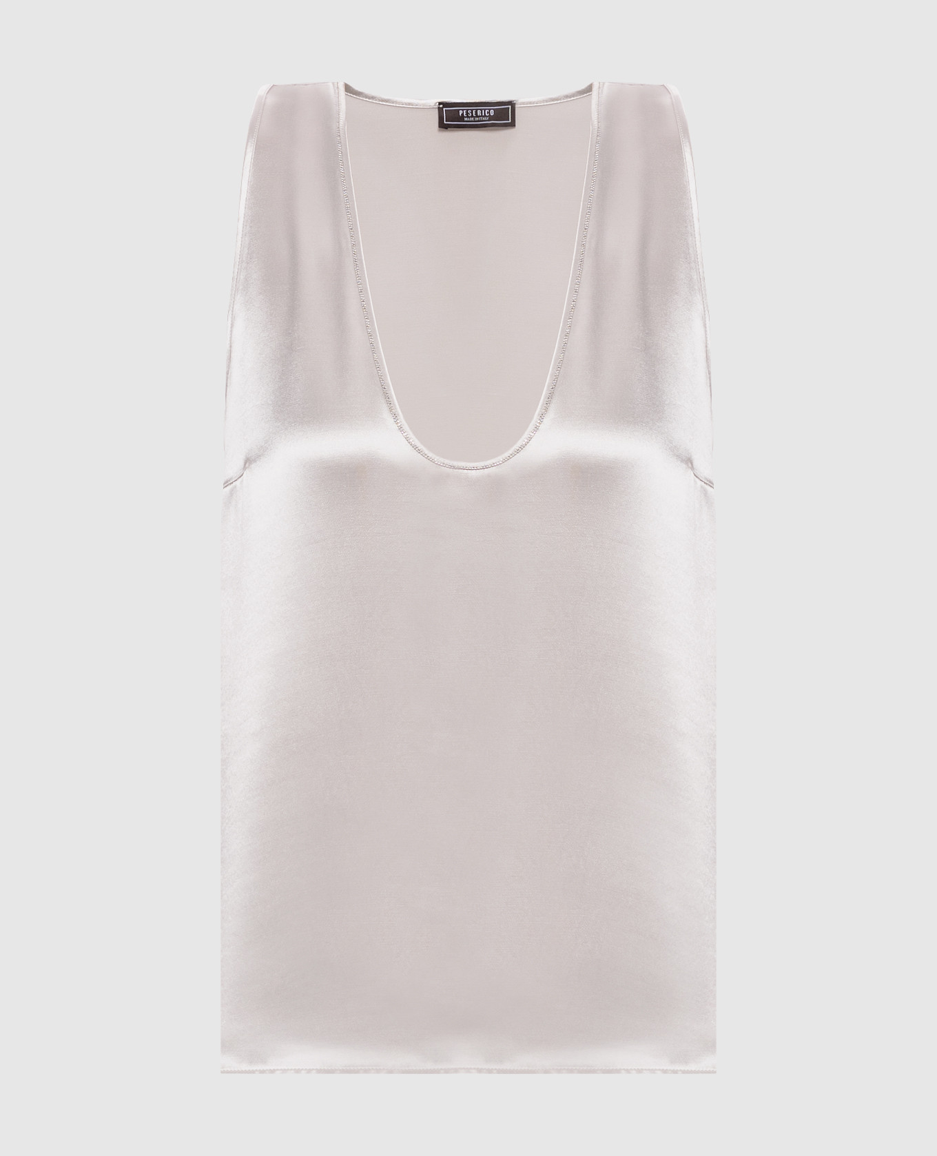 Бежевый топ с цепочкой мониль