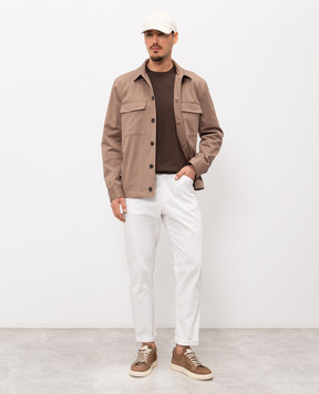 Peserico Коричневая футболка R59477F149173N