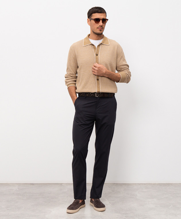 Canali Сині штани AV05971U91675 зображення 2