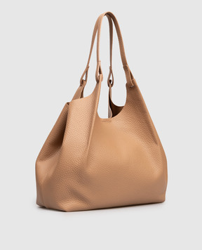 Gianni Chiarini Коричнева шкіряна смука-тоут Dua з логотипом BS9720RNGDBLTU