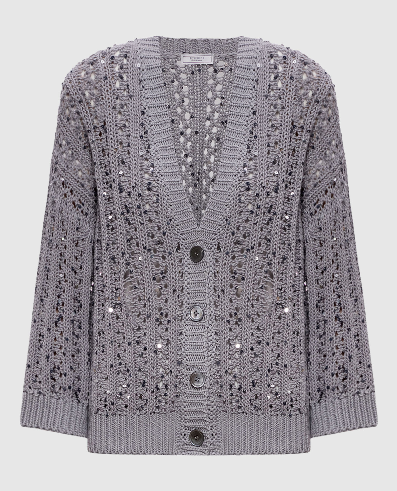 

Серый кардиган с пайетками, Кардиганы