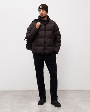 Moncler Коричневий лонгслів з логотипом K20918D0000889AYW