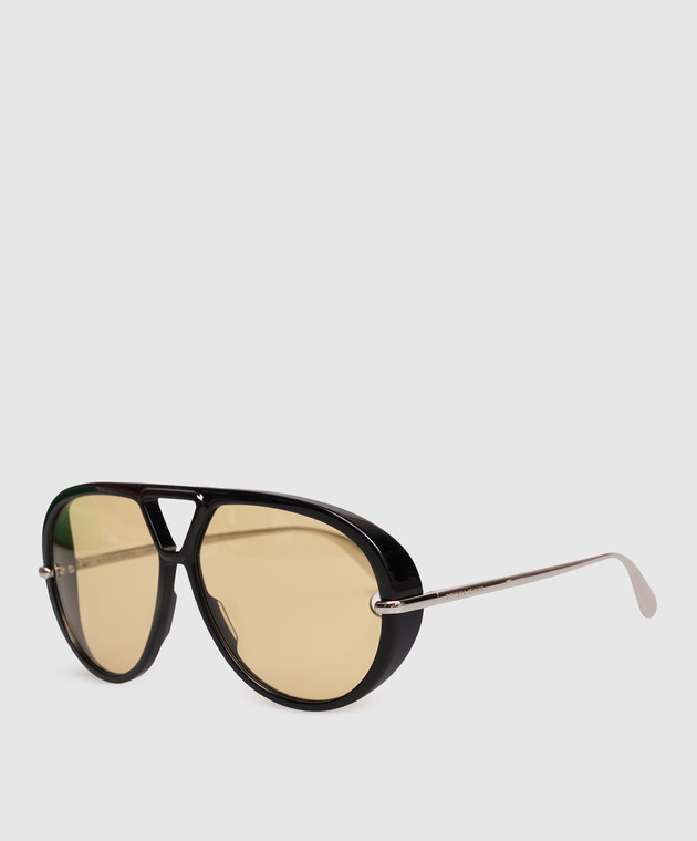 Bottega Veneta Чорні сонцезахисні окуляри Aviator 769232V2Q30 зображення 3