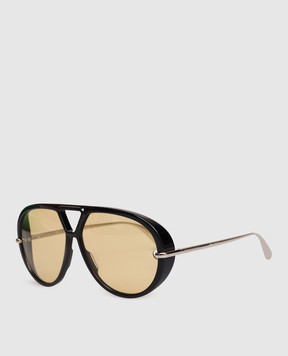 Bottega Veneta Черные очки Aviator 769232V2Q30