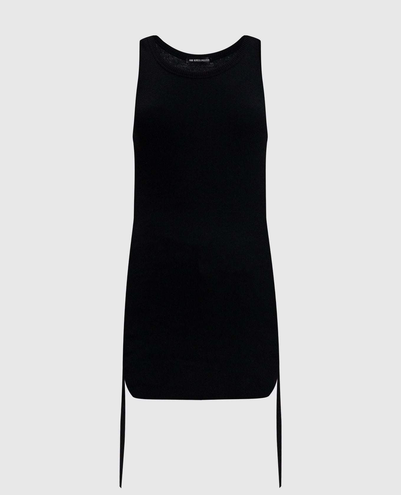 Черный топ Mara в рубчик