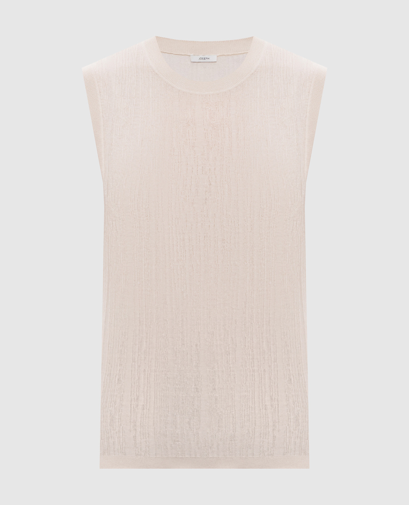 Бежевый топ Калифорния с шелком