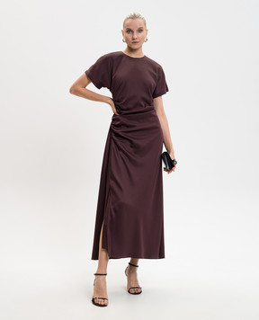 Simkhai Бордова сукня міді Marabella 1261165Q