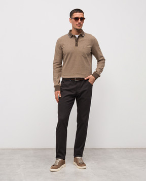 Florentino Коричневое поло с эмблемой 225771520651