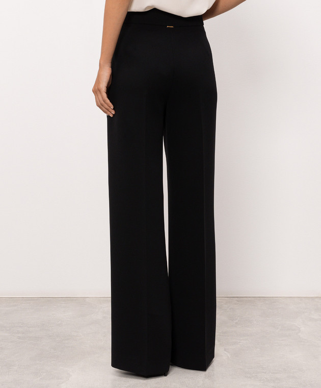 Twinset Черные брюки с фактурным логотипом 262TP2047 изображение 4