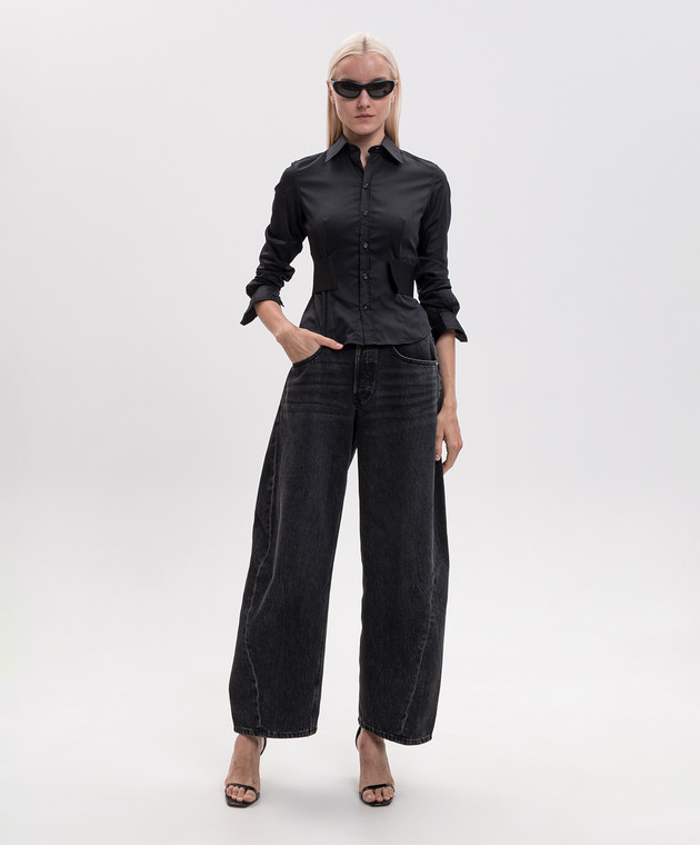 Vetements Черная рубашка WH27SH042B изображение 2