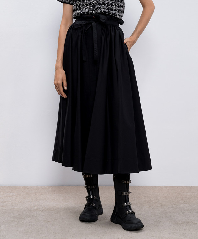 Christian Dior Черная юбка на запах 321J22A3332 изображение 3