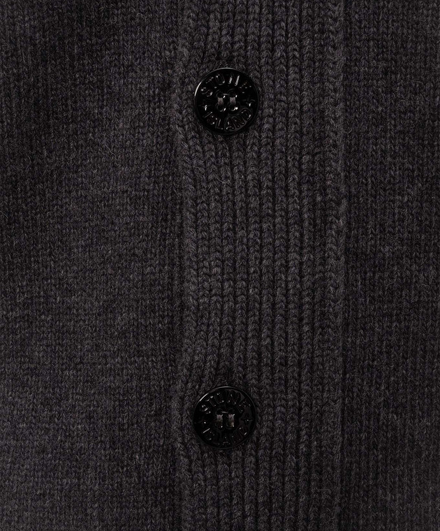 Stone Island Сірий кардиган з вовною L2S155100047S00A3 зображення 5