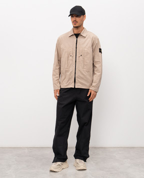 Stone Island Бежевая рубашка на молнии L1S151200005S0298