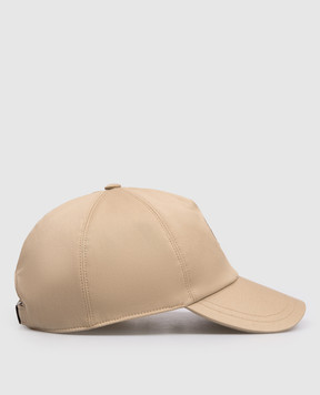 Peserico Бежевая кепка с вышивкой эмблемы R76057C0RCC762