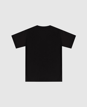 Sprayground Дитяча чорна футболка з принтом SPY900