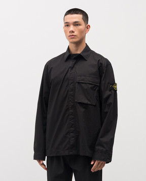 Stone Island Чорна сорочка з логотипом L1S151200032S0003