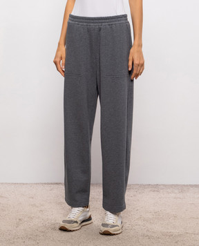 Brunello Cucinelli Серые спортивные штаны MN05NB2X99