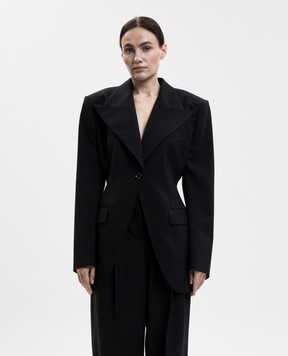 Dolce&Gabbana Чорний жакет з вовни F2JEFTFUBG6
