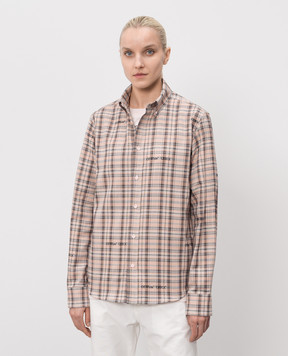 Off-White Рожева сорочка у візерунок 44XGE04MS26F001