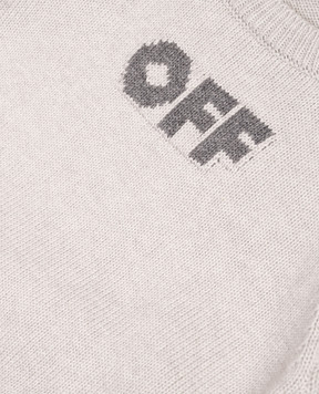 Off-White Дитячий сірий костюм з вовною 44B2X004F5K001