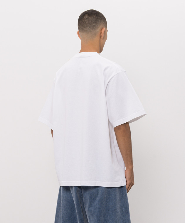 Alexander Wang Белая футболка с вышивкой логотипа UCC3261905 изображение 4