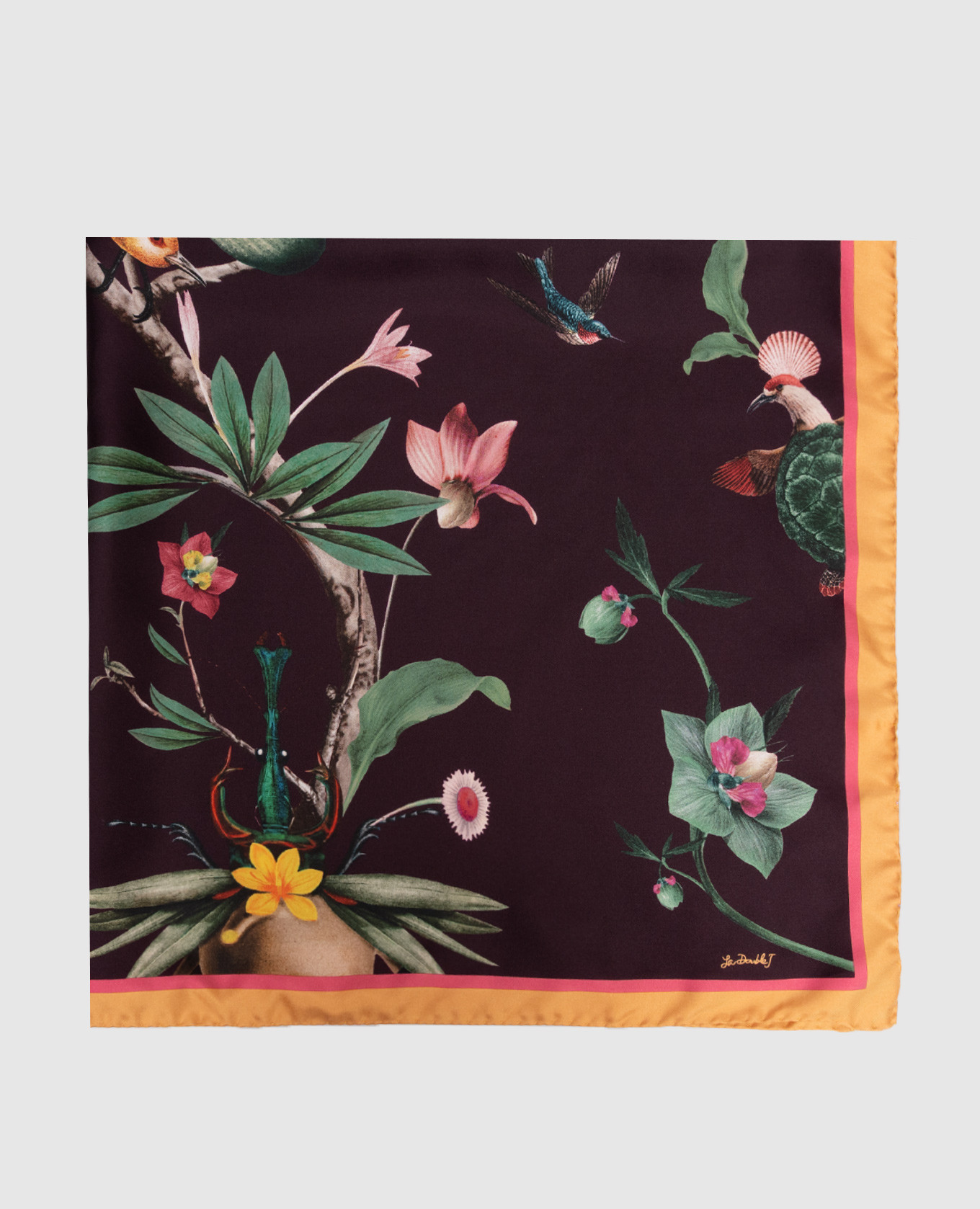 

Бордовый платок из шелка, Шарфы