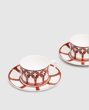 Geminiano Cozzi 1765 Порцеляновий чайний набір Venezia 4 шт в подарунковій коробці JQCGP129074n