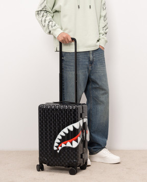Sprayground Детский черный чемодан SHARKS IN PARIS с принтом 910CL317NSZ