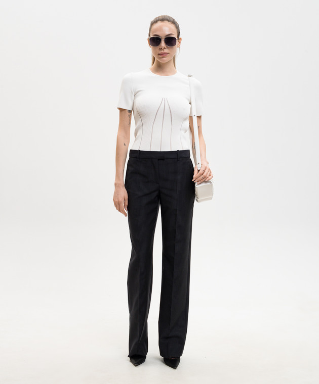 Alexander McQueen Білий топ 870417Q1BG6 зображення 2