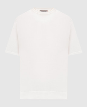 Canali Біла футболка з бавовни MK02460C1161