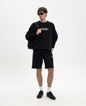 Off-White Чорний світшот з принтом 44MBA054S26F002