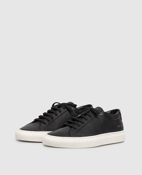 Common Project Черные кожаные кеды Achilles 2581