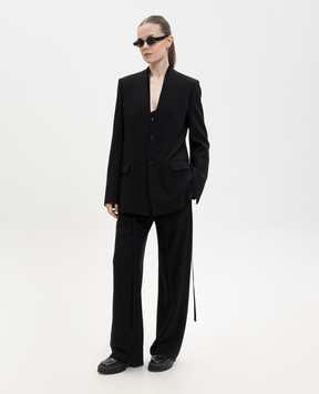 Ann Demeulemeester Черный жакет Joli B0013753FA558