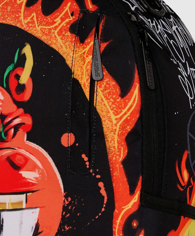 Sprayground Детский черный рюкзак DIABLO BILLION BURNIN 910B8618NSZ изображение 4