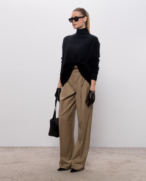 Max Mara Черный свитер DANZA из шерсти SMMDANZA