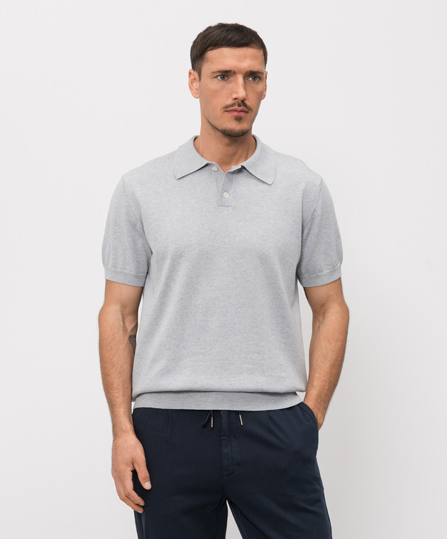 Woolrich Блакитне поло CFWOKN0363MRUF0787 зображення 3