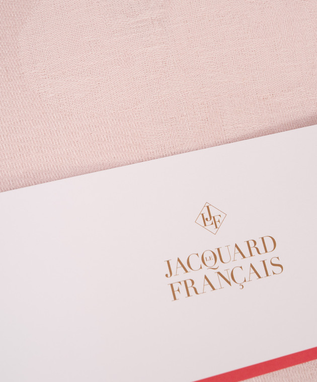 Le Jacquard Fraincais Рожевий ранер Tivoli з льону 26727 зображення 2