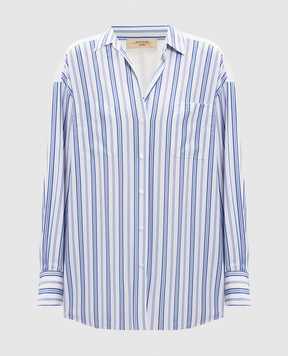 Max Mara Weekend Белая рубашка TESSILE в полоску WKDTESSILE